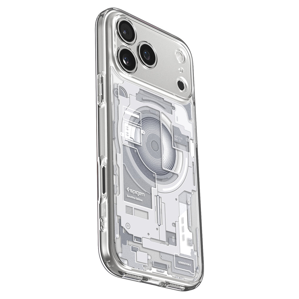 Etui MagSafe do Apple iPhone 18 Pro Max / 17 Pro Max, Spigen, Ultra Hybrid Zero One, Białe ACS12126