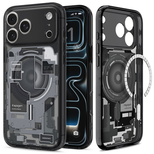 MagSafe Case for Apple iPhone 18 Pro Max / 17 Pro Max, Spigen, Ultra Hybrid Zero One, Black ACS12128