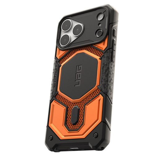 Etui MagSafe do Apple iPhone 18 Pro Max / 17 Pro Max, Urban Armor Gear, Monarch Pro Kevlar, Pomarańczowe