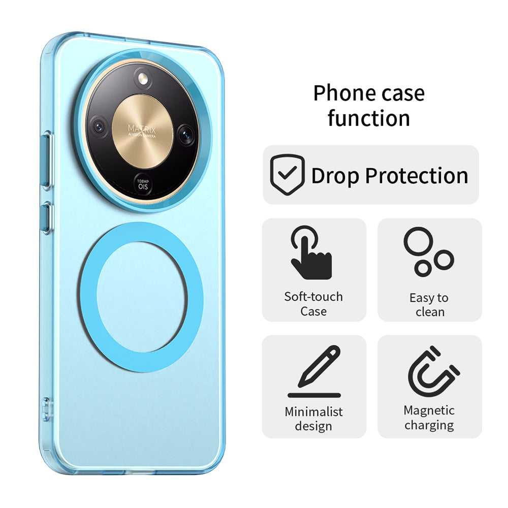 Etui MagSafe dla Honor Magic8 Lite, Techsuit, CandyCase, Niebieskie