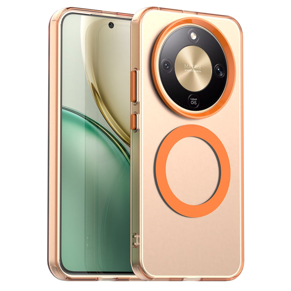 Etui MagSafe dla Honor Magic8 Lite, Techsuit, CandyCase, Pomarańczowe