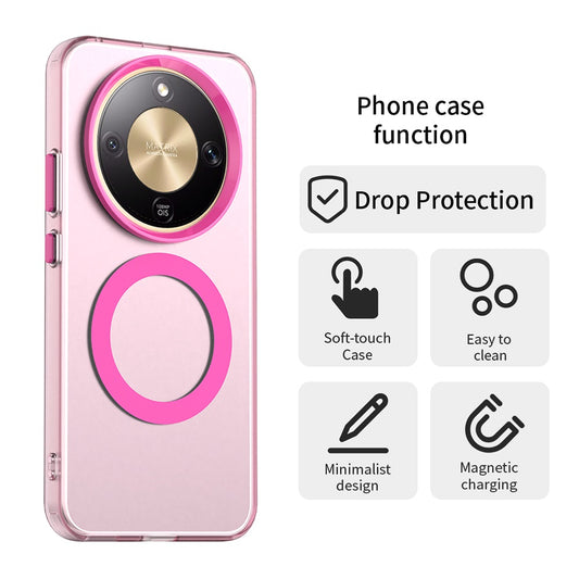 Etui MagSafe dla Honor Magic8 Lite, Techsuit, CandyCase, Różowy