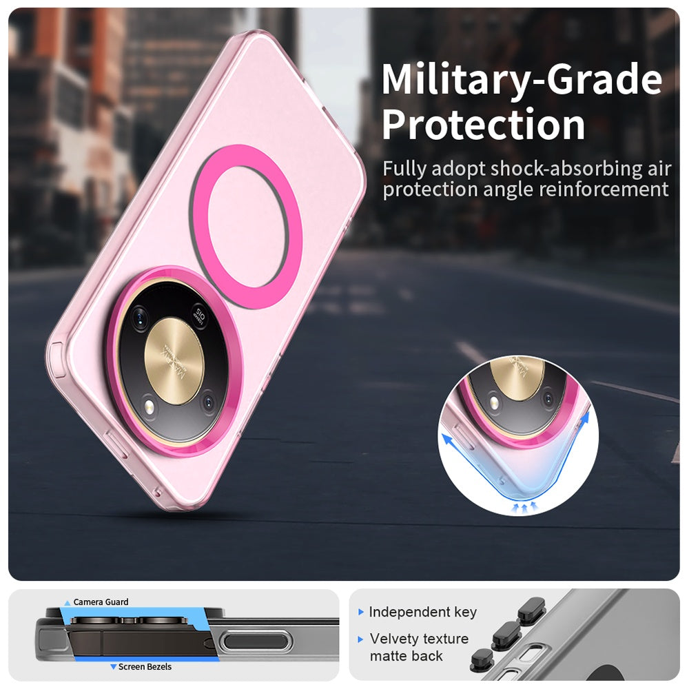 Etui MagSafe dla Honor Magic8 Lite, Techsuit, CandyCase, Różowy