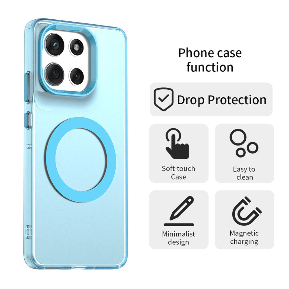 Etui MagSafe dla Motorola Moto G86, Techsuit, CandyCase, Niebieskie