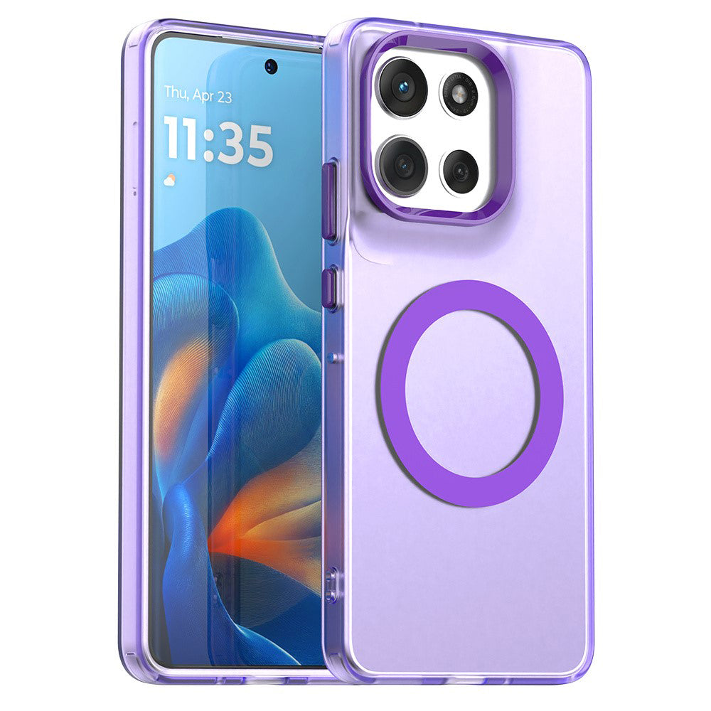 Etui MagSafe dla Motorola Moto G86, Techsuit, CandyCase, Fioletowy