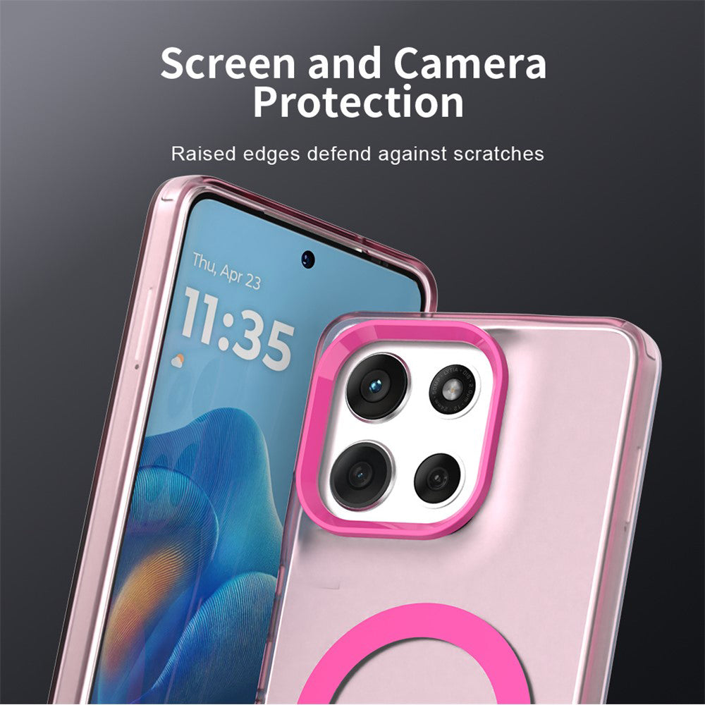 Etui MagSafe dla Motorola Moto G86, Techsuit, CandyCase, Różowy