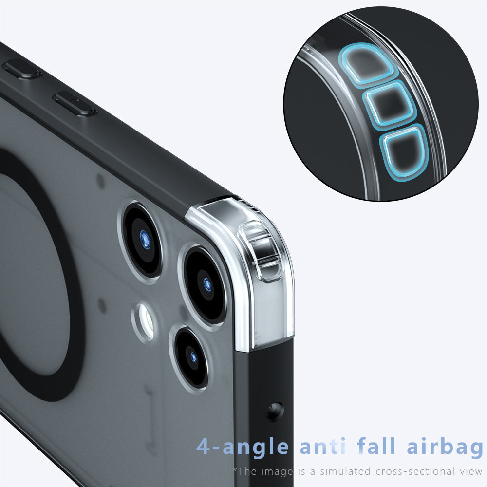 Etui MagSafe dla Nothing Phone (3a) Lite, Techsuit, PureFrost, Czarne Satynowe