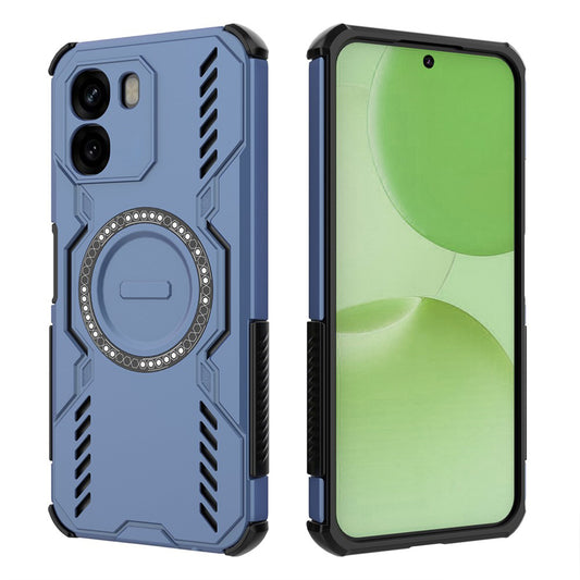 Etui MagSafe dla Oppo A6 4G, Techsuit, ArmorMag, Niebieskie