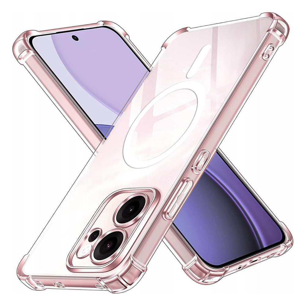 Etui MagSafe dla Oppo Reno14 FS 5G / Reno14 F, Techsuit, Odporny na wstrząsy, Przezroczysty
