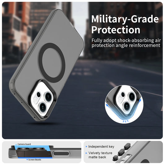 Etui MagSafe dla Oppo Reno14, Techsuit, CandyCase, Czarne