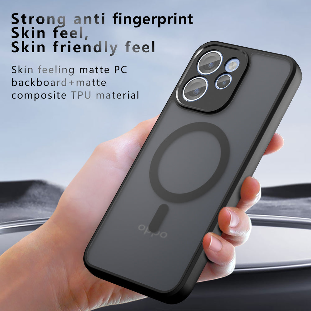 Etui MagSafe do Oppo Reno15 FS / Reno15 F, Techsuit, PureFrost, Czarna Satynowa