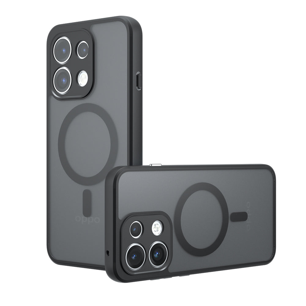 Etui MagSafe do Oppo Reno16 F / Reno16 FS, Techsuit, PureFrost, Czarna Satynowa
