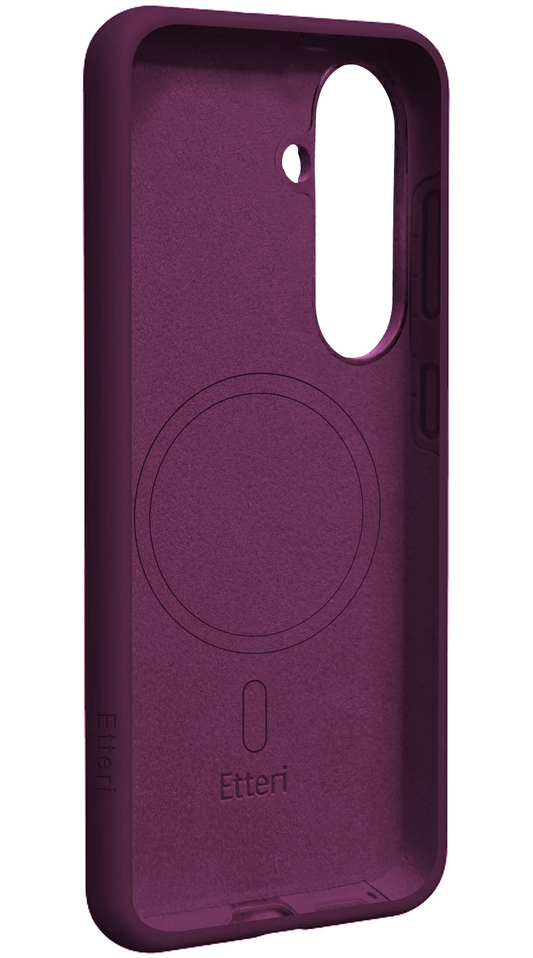 MagSafe Case for Samsung Galaxy A57 5G, Etteri, Silicone Mag, Burgundy