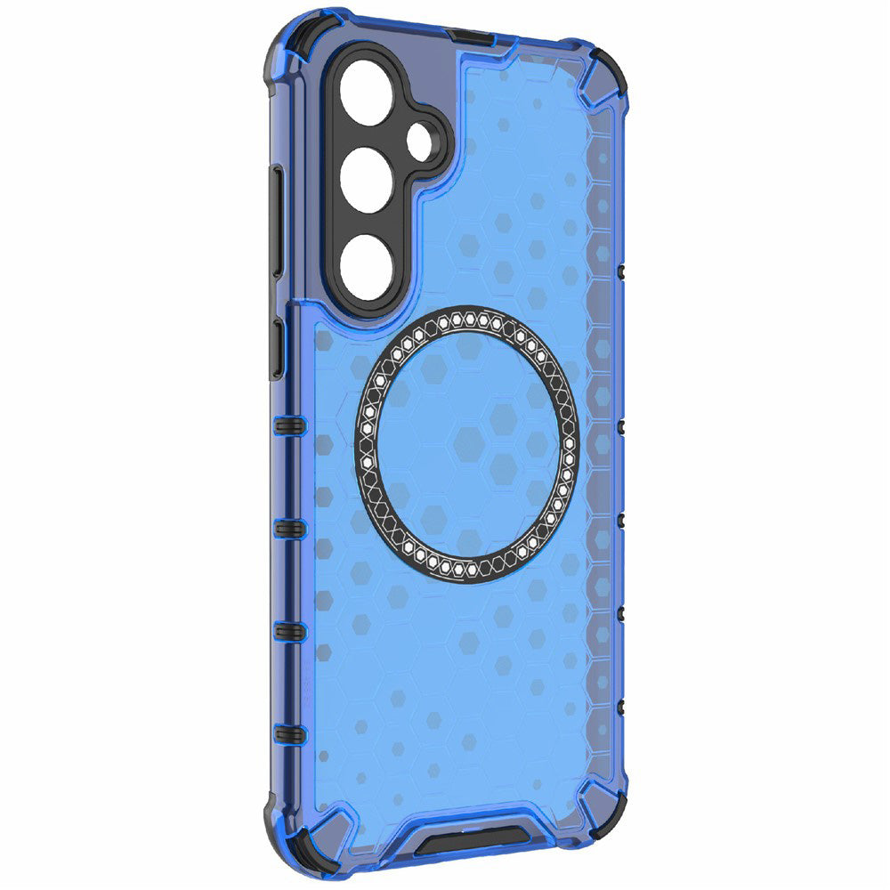 Etui MagSafe do Samsung Galaxy A26 A266, Techsuit, HoneyComb Shield, Niebieskie