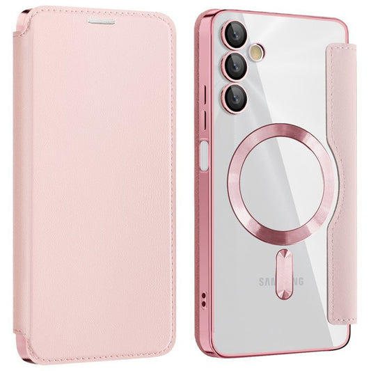 Etui MagSafe do Samsung Galaxy A05s A057, Techsuit, SmartMag Book, Różowe