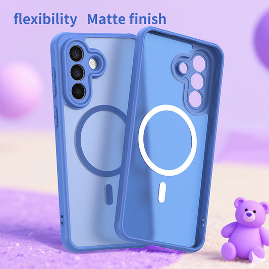 Etui MagSafe do Samsung Galaxy A27 5G, Techsuit, HaloFrost II, Niebieskie