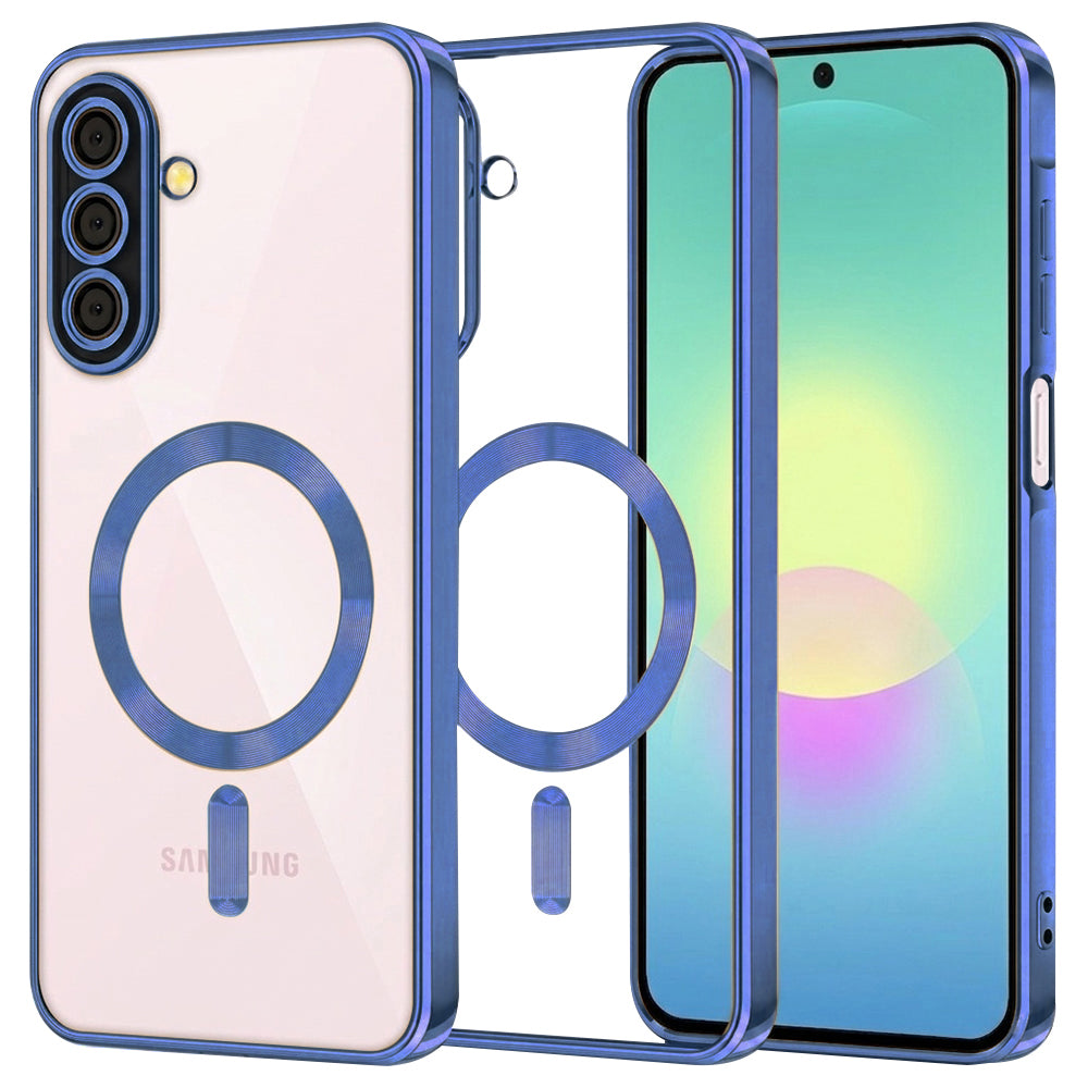 Etui MagSafe do Samsung Galaxy A27 5G, Techsuit, Luxury Crystal, Ciemnoniebieskie