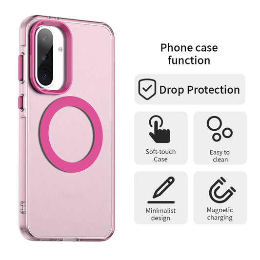 Etui MagSafe do Samsung Galaxy A36 A366, Techsuit, CandyCase, Różowe