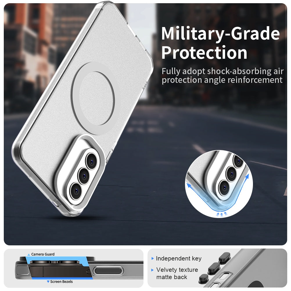 Etui MagSafe dla Samsung Galaxy A37 5G, Techsuit, CandyCase, Białe