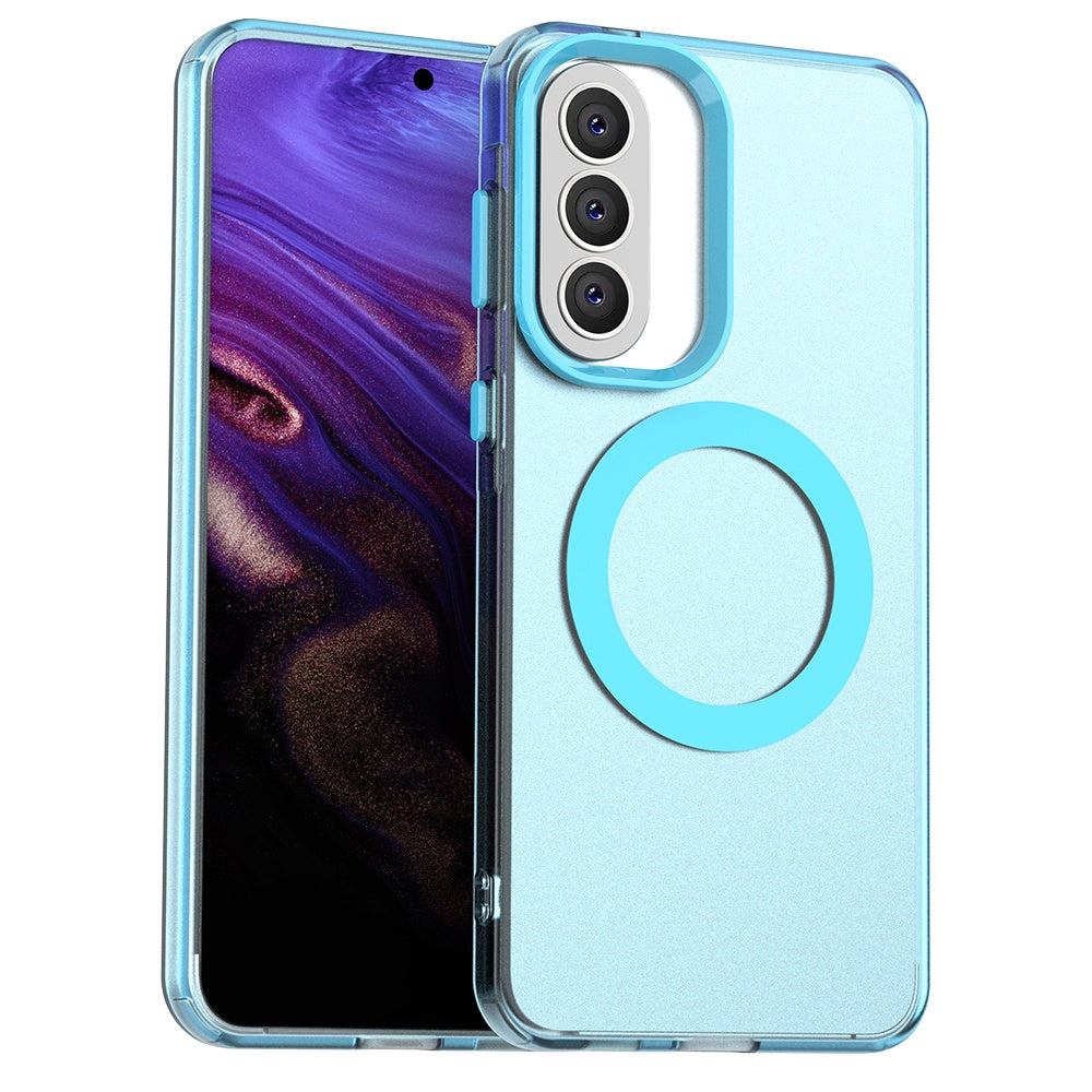 Etui MagSafe dla Samsung Galaxy A37 5G, Techsuit, CandyCase, Niebieskie