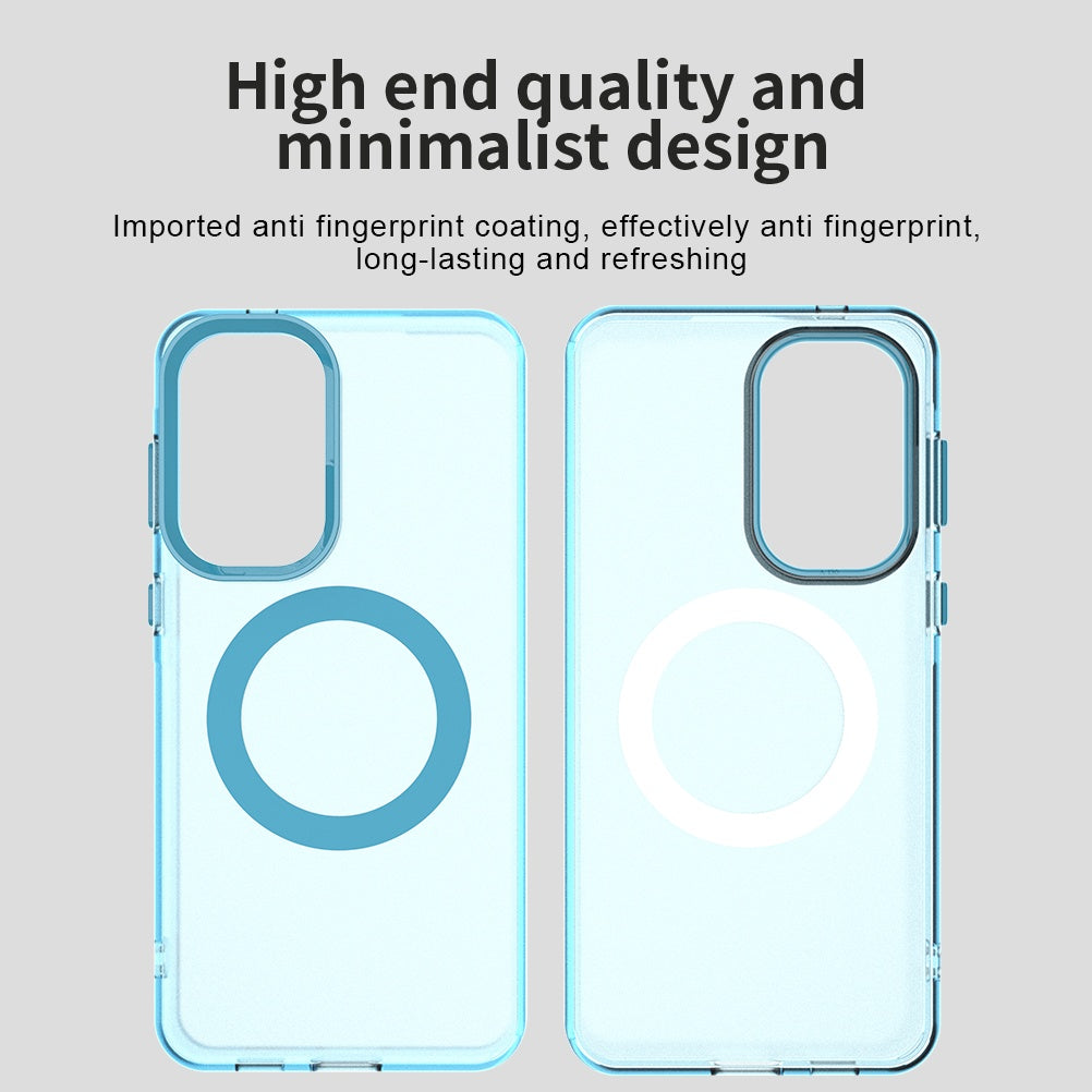 Etui MagSafe dla Samsung Galaxy A37 5G, Techsuit, CandyCase, Niebieskie