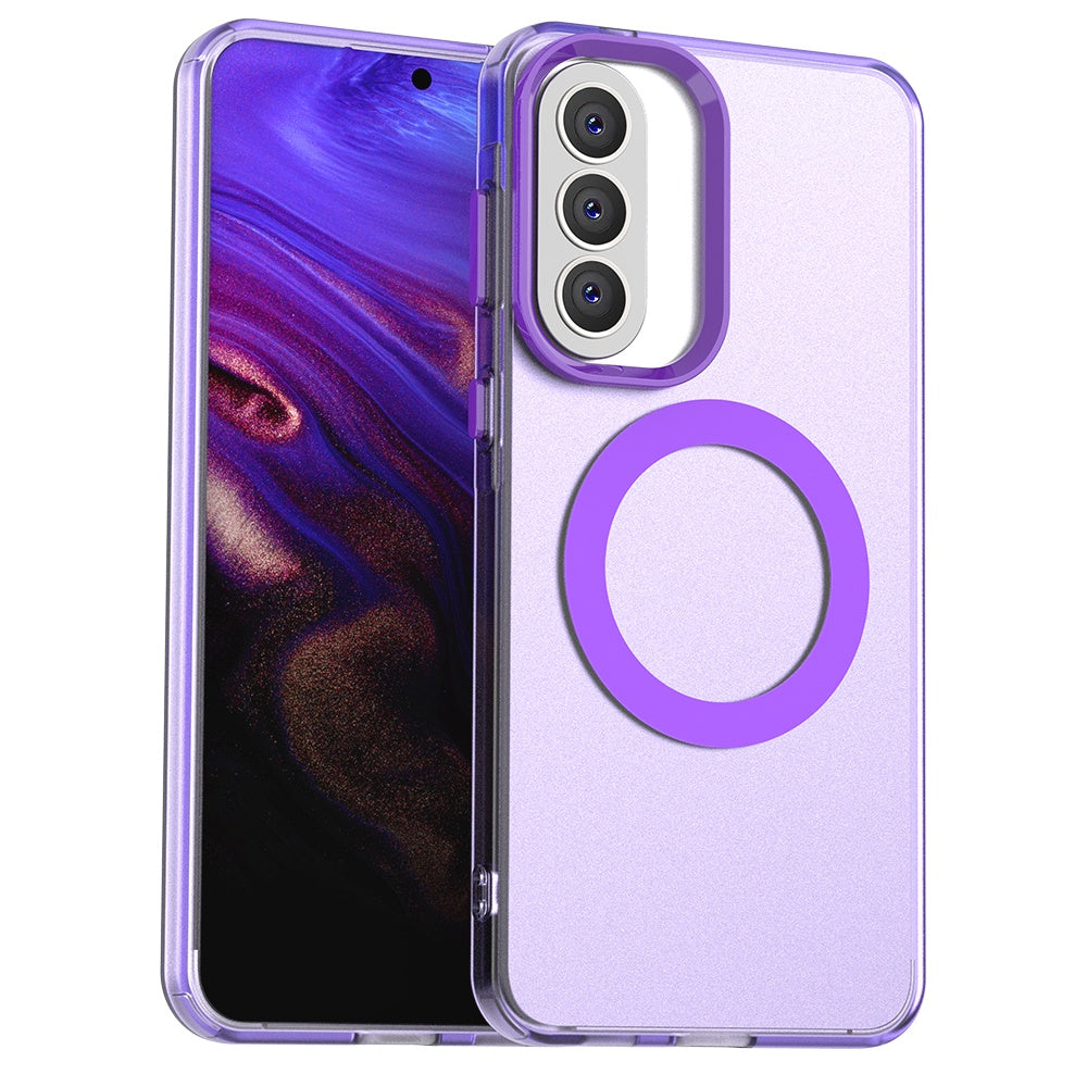 Etui MagSafe dla Samsung Galaxy A37 5G, Techsuit, CandyCase, Fioletowy