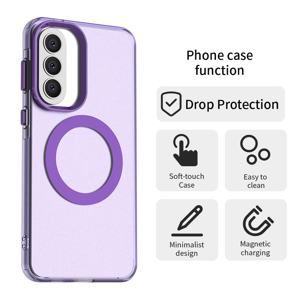 Etui MagSafe dla Samsung Galaxy A37 5G, Techsuit, CandyCase, Fioletowy