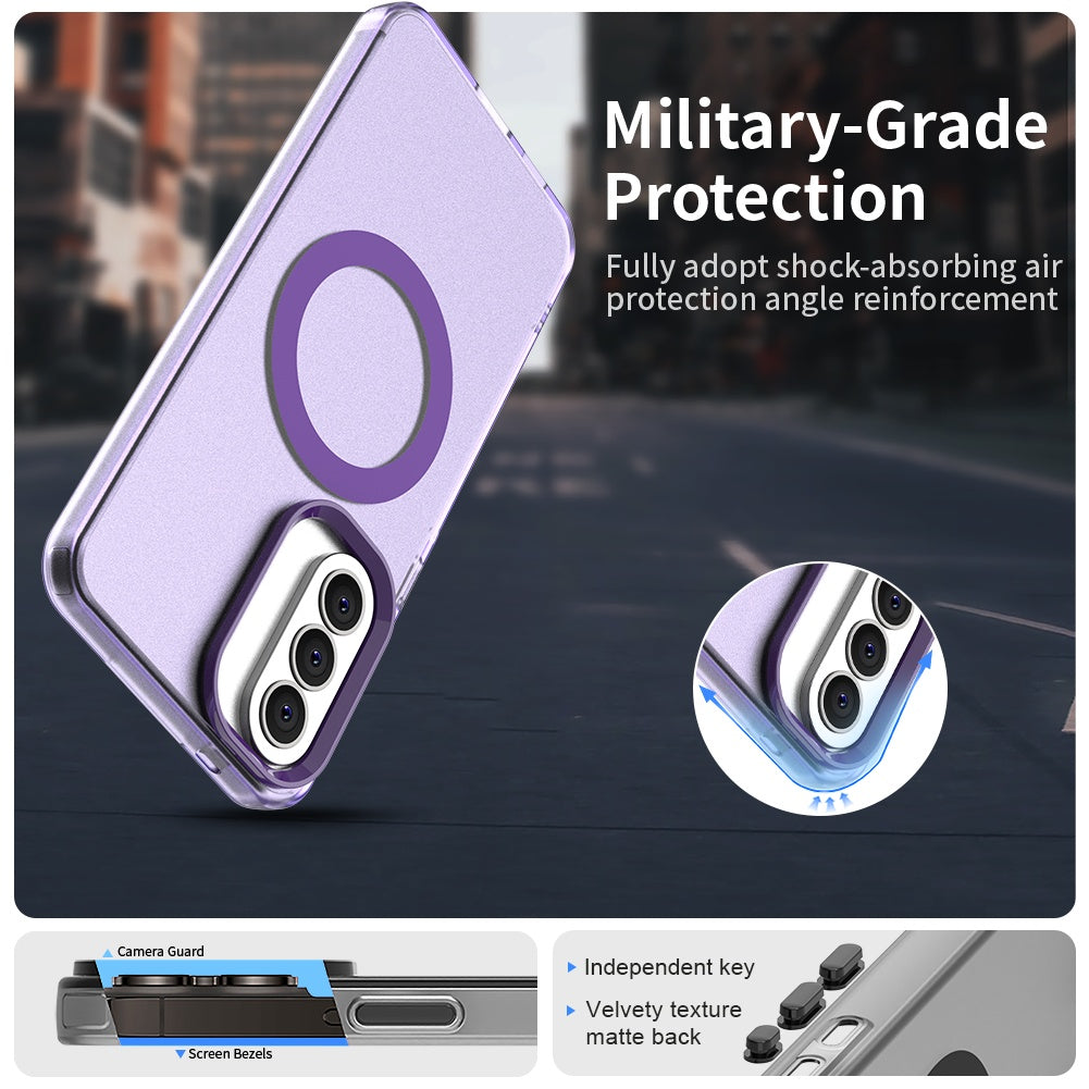 Etui MagSafe dla Samsung Galaxy A37 5G, Techsuit, CandyCase, Fioletowy