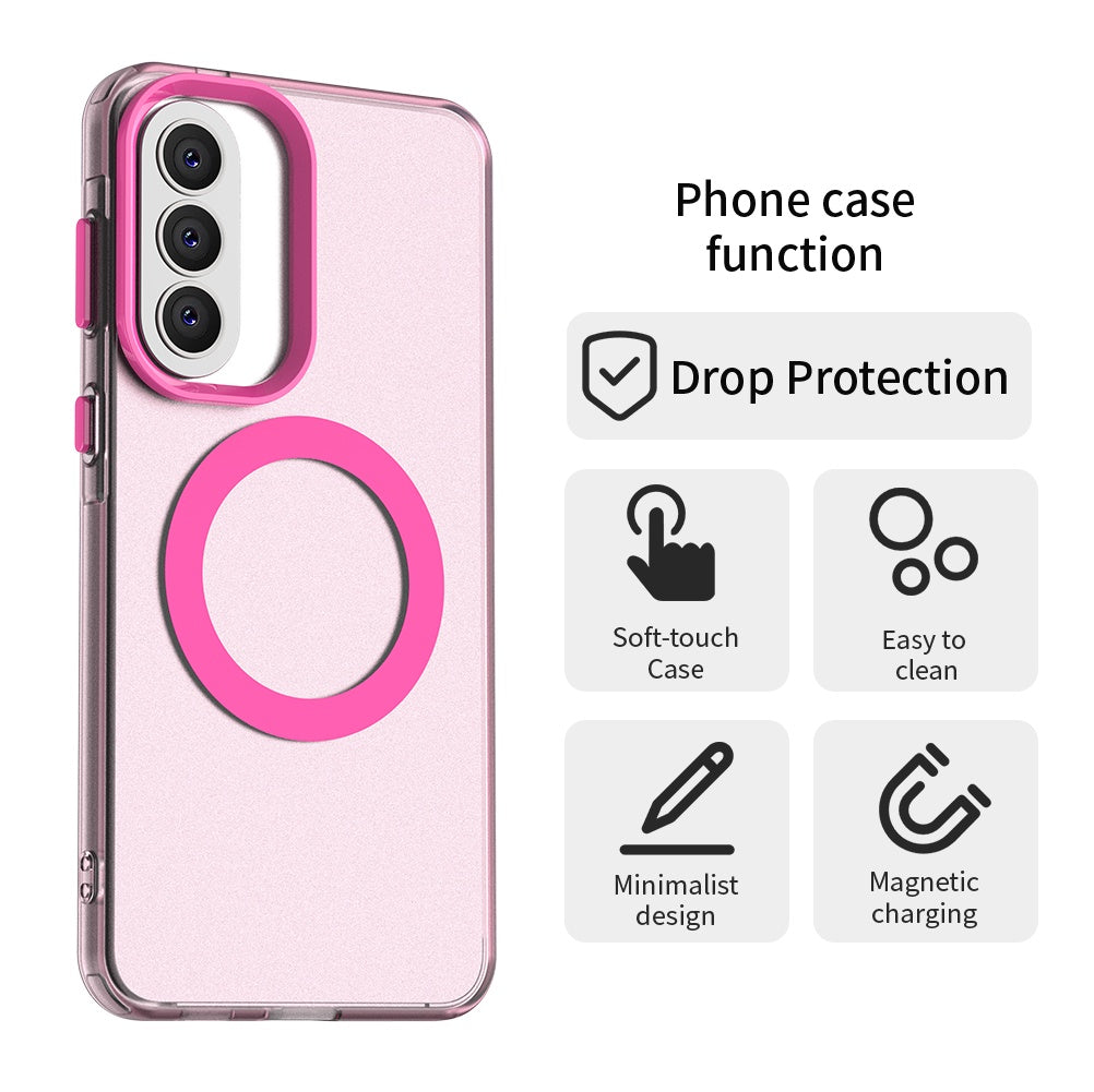 Etui MagSafe dla Samsung Galaxy A37 5G, Techsuit, CandyCase, Różowy