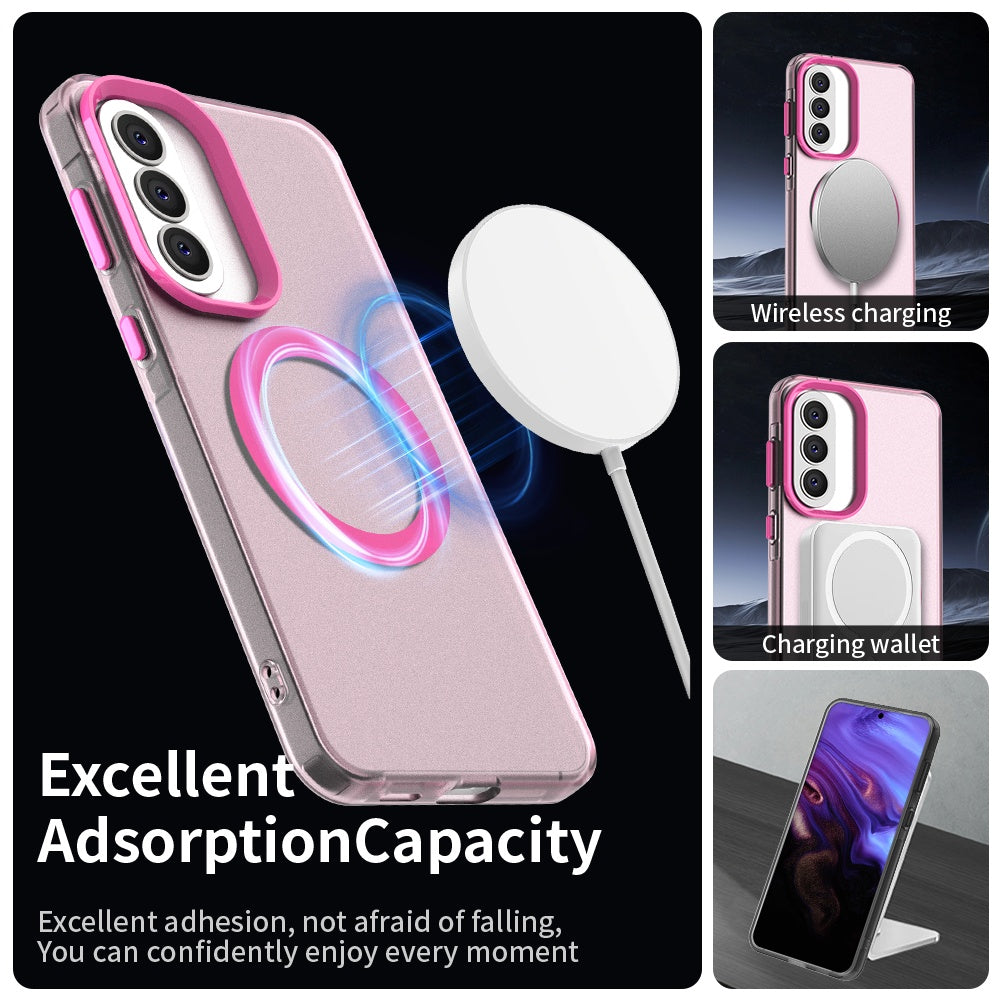 Etui MagSafe dla Samsung Galaxy A37 5G, Techsuit, CandyCase, Różowy
