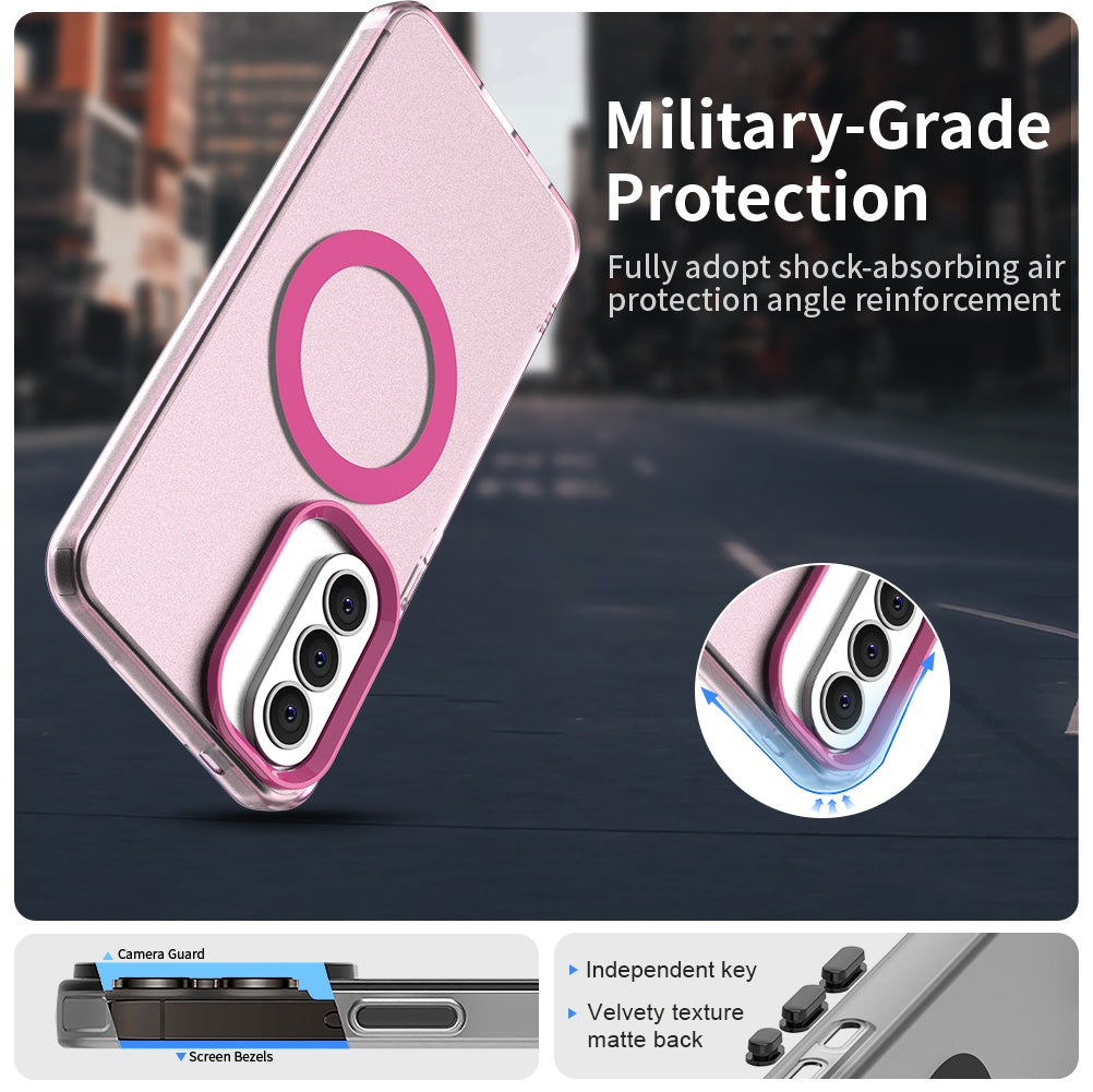 Etui MagSafe dla Samsung Galaxy A37 5G, Techsuit, CandyCase, Różowy