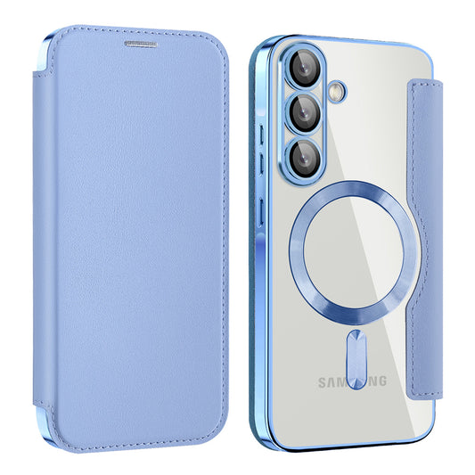 Etui MagSafe dla Samsung Galaxy A37 5G, Techsuit, SmartMag Book, Bleu