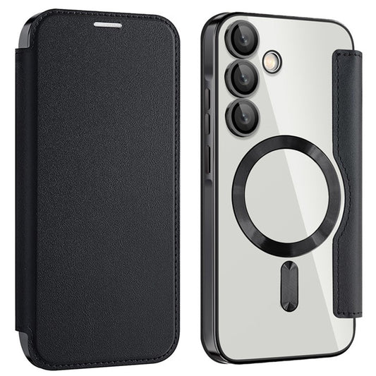 Etui MagSafe do Samsung Galaxy A55 5G A556, Techsuit, SmartMag Book, czarne