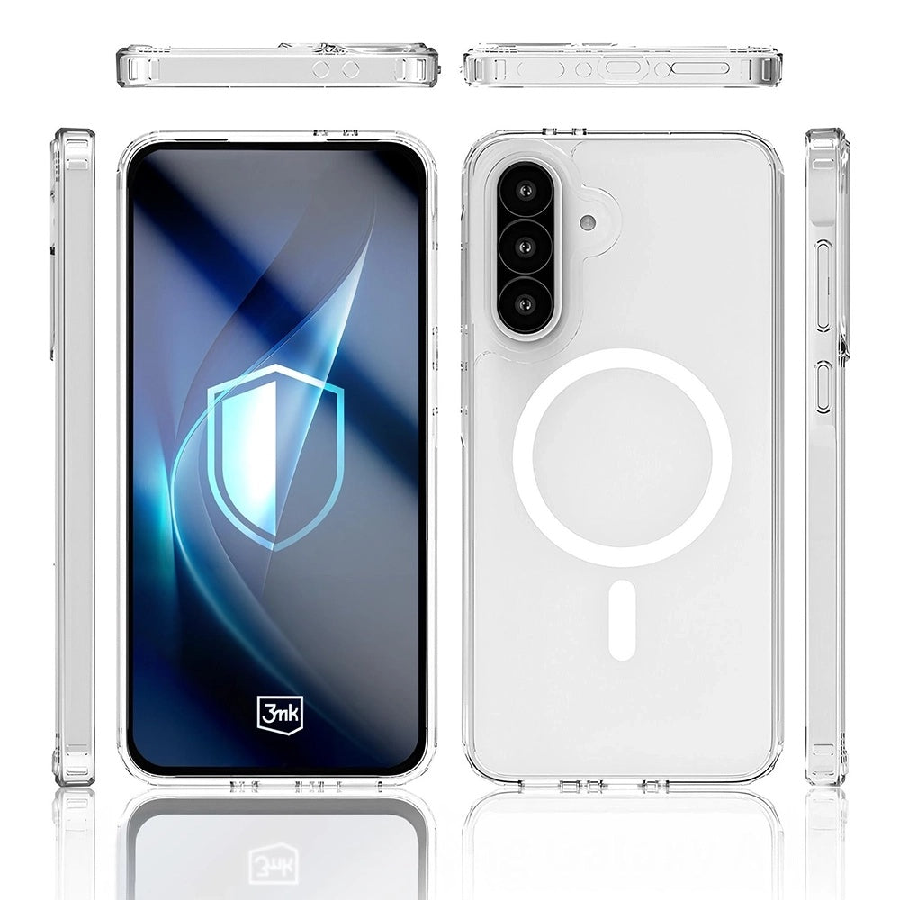 Etui MagSafe dla Samsung Galaxy A56 A566 / A36 A366, 3MK, Armor MagCase, Przezroczyste