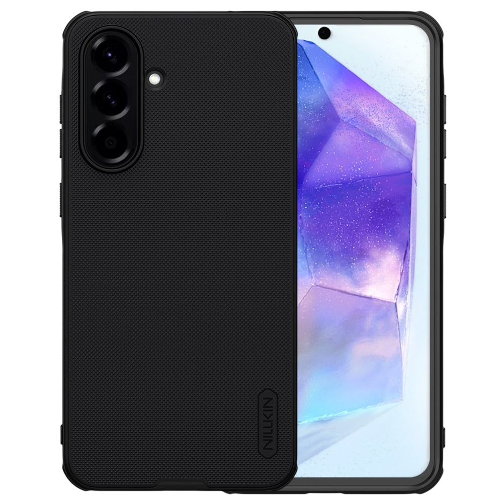 Etui MagSafe do Samsung Galaxy A56 A566, Nillkin, Super Shield Pro, Czarna Satynowa