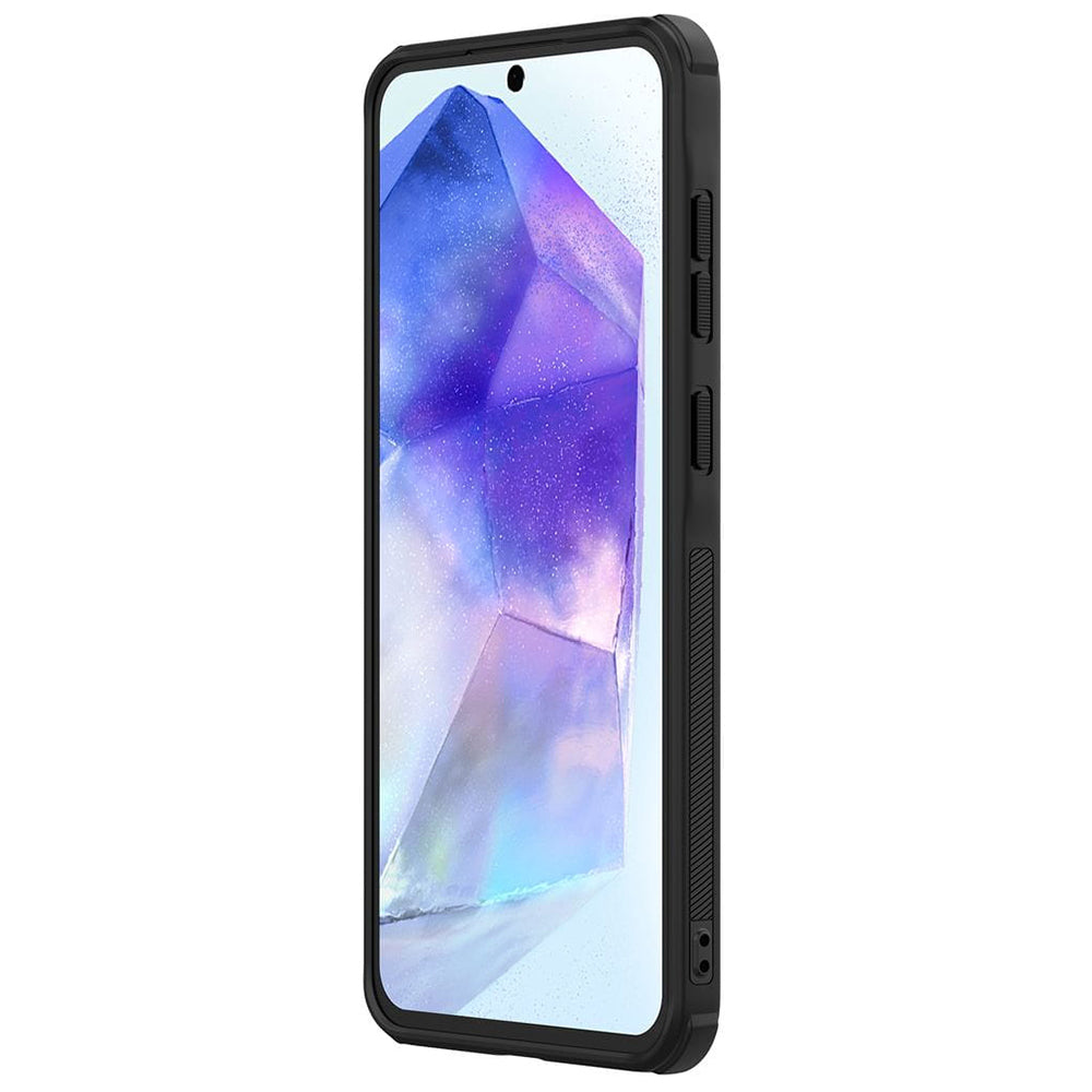 Etui MagSafe do Samsung Galaxy A56 A566, Nillkin, Super Shield Pro, Czarna Satynowa