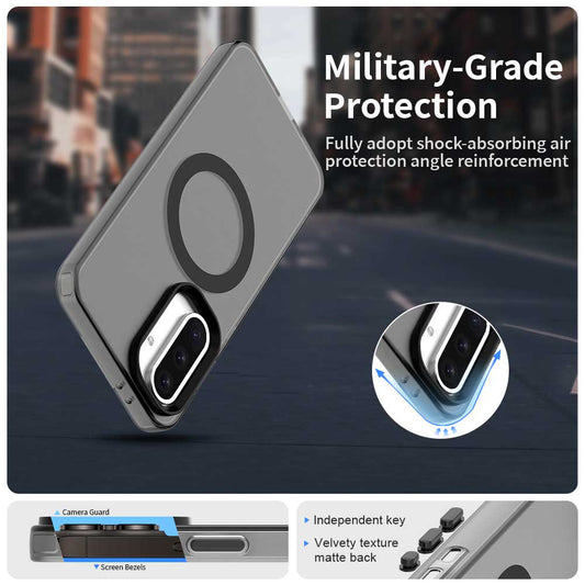 Etui MagSafe do Samsung Galaxy A56 A566, Techsuit, CandyCase, Czarny