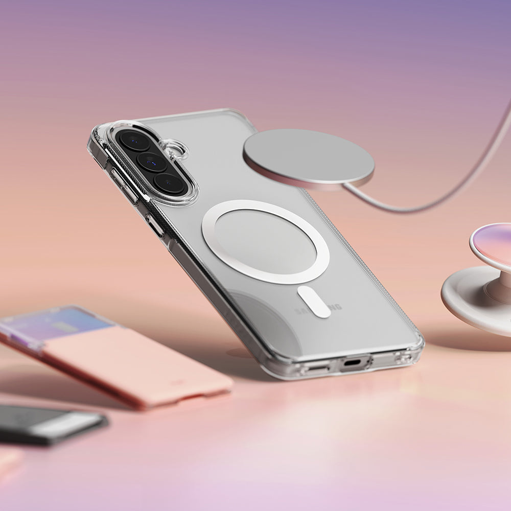 Etui MagSafe dla Samsung Galaxy A57 5G, Ringke, Fusion, Przezroczyste