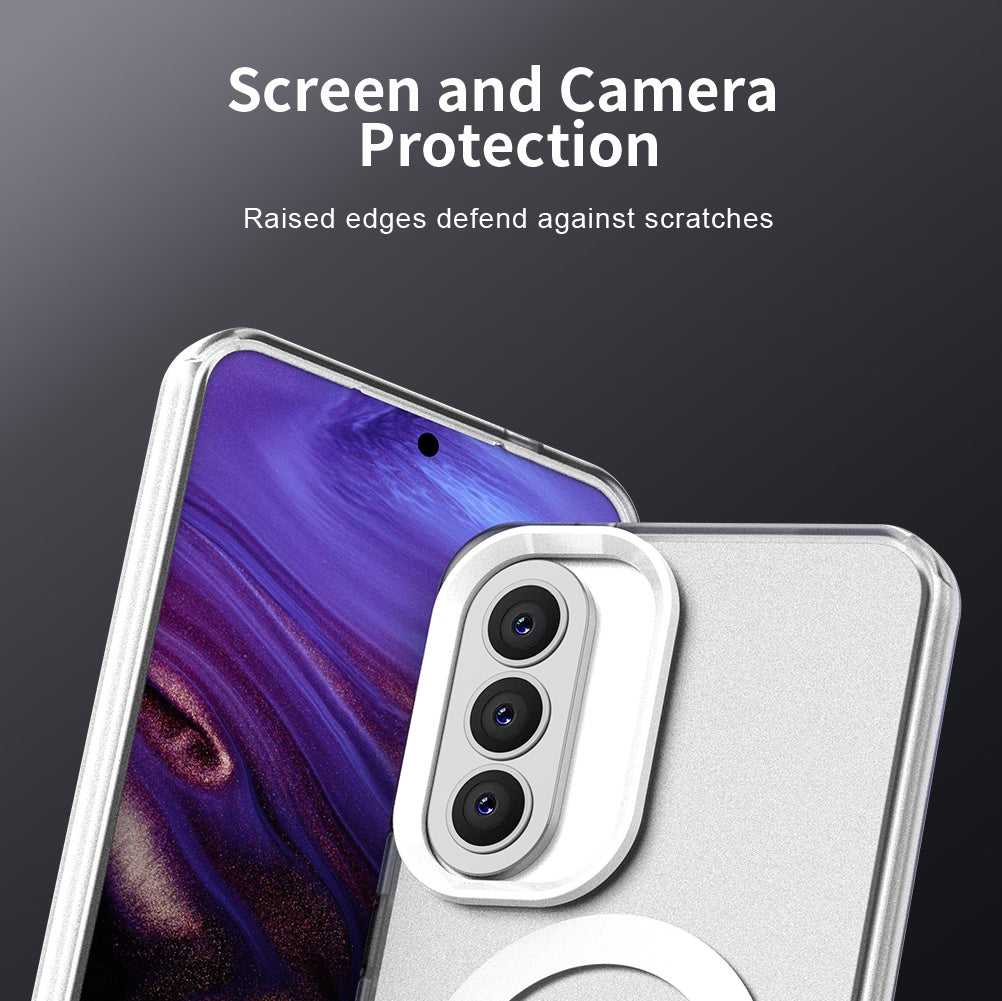 Etui MagSafe dla Samsung Galaxy A57 5G, Techsuit, CandyCase, Białe