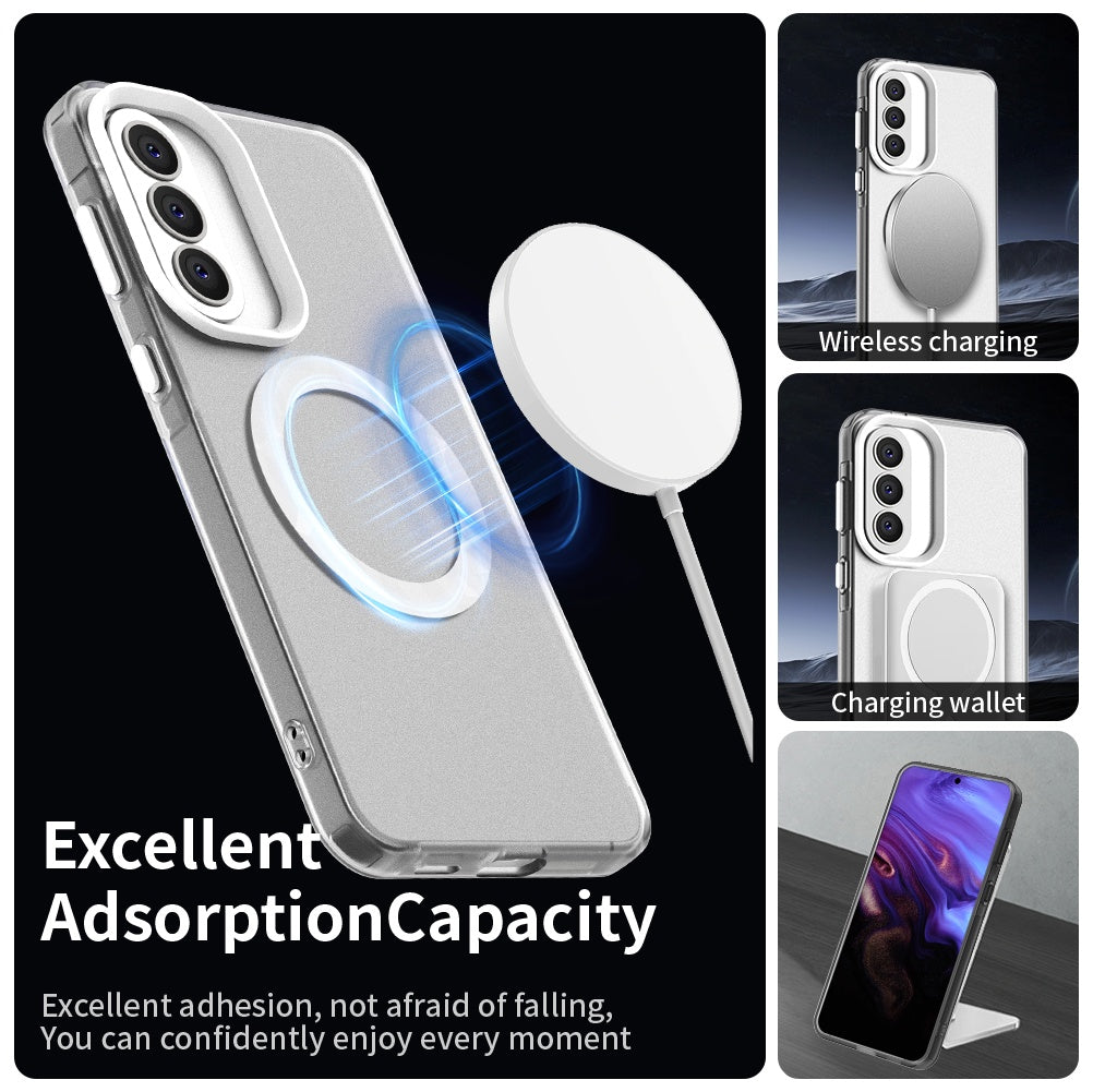 Etui MagSafe dla Samsung Galaxy A57 5G, Techsuit, CandyCase, Białe