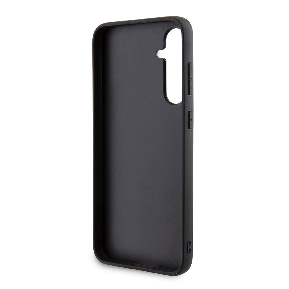Etui MagSafe dla Samsung Galaxy S23 FE S711, Karl Lagerfeld, Saffiano Gripstand Karl & Choupette, Niebieskie.