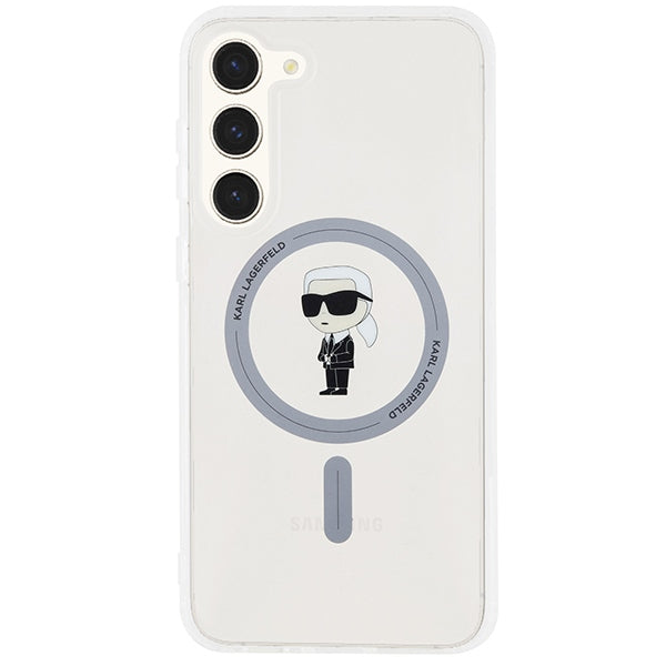 MagSafe Case for Samsung Galaxy S24+ S926, Karl Lagerfeld, IML Ikonik Karl, Transparent