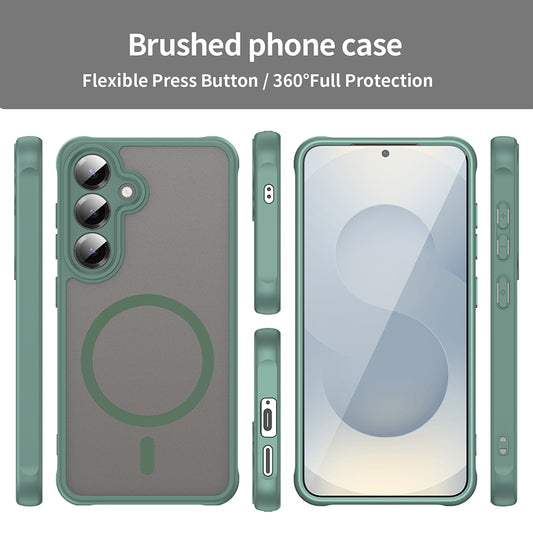 Etui MagSafe do Samsung Galaxy S24+ S926, Techsuit, HaloFrost II, Zielony