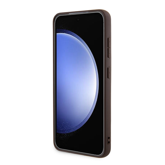 Etui MagSafe dla Samsung Galaxy S24 S921, Guess, Kolekcja 4G, Brązowy