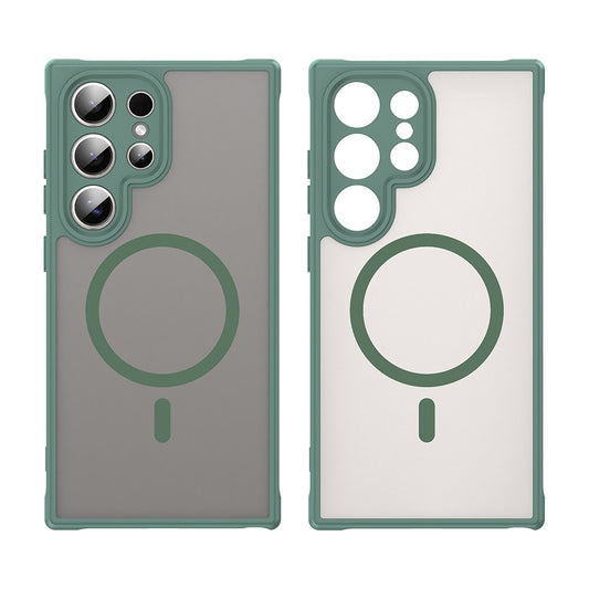 Etui MagSafe do Samsung Galaxy S24 Ultra S928, Techsuit, HaloFrost II, Zielony
