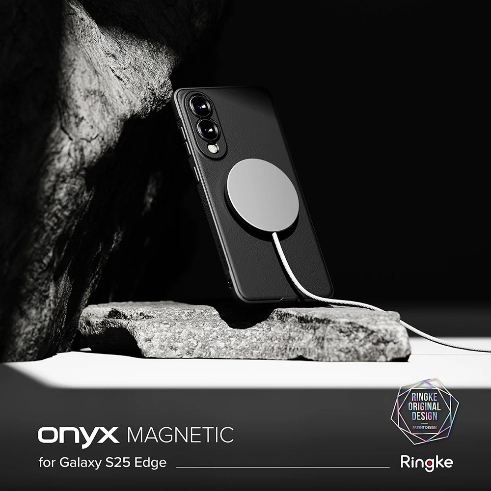 Etui MagSafe do Samsung Galaxy S25 Edge S937, Ringke, Onyx, czarne