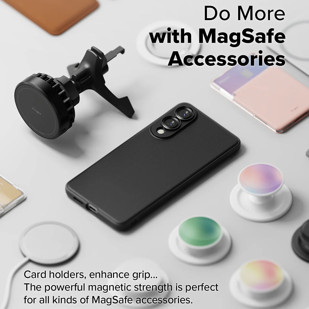 Etui MagSafe do Samsung Galaxy S25 Edge S937, Ringke, Onyx, czarne