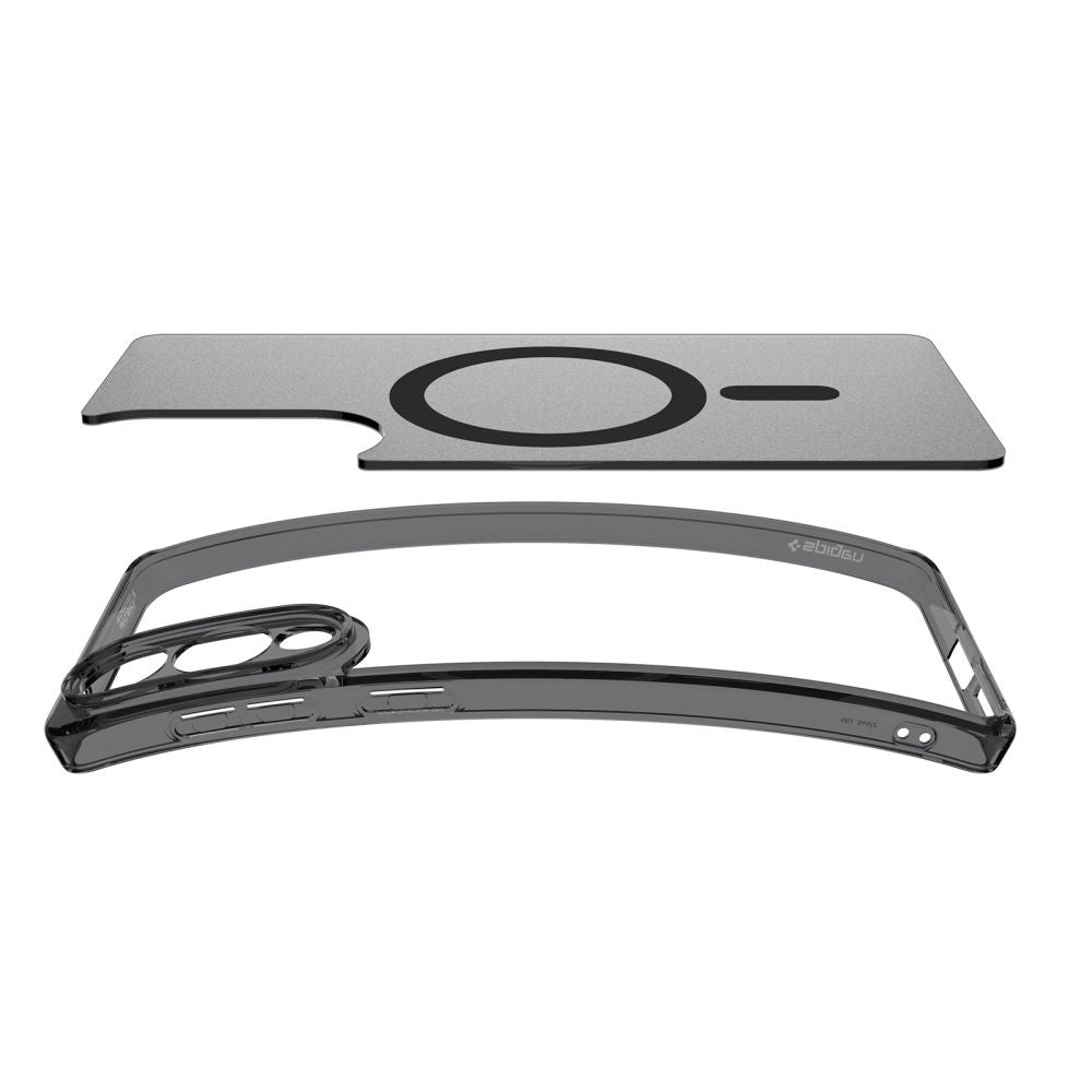Etui MagSafe dla Samsung Galaxy S25 Edge S937, Spigen, Ultra Hybrid, Czarne Satynowe ACS09419