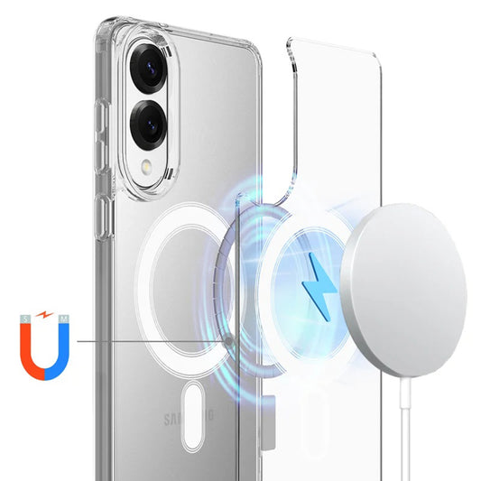 Etui MagSafe do Samsung Galaxy S25 Edge S937, Techsuit, Pro, Przezroczyste
