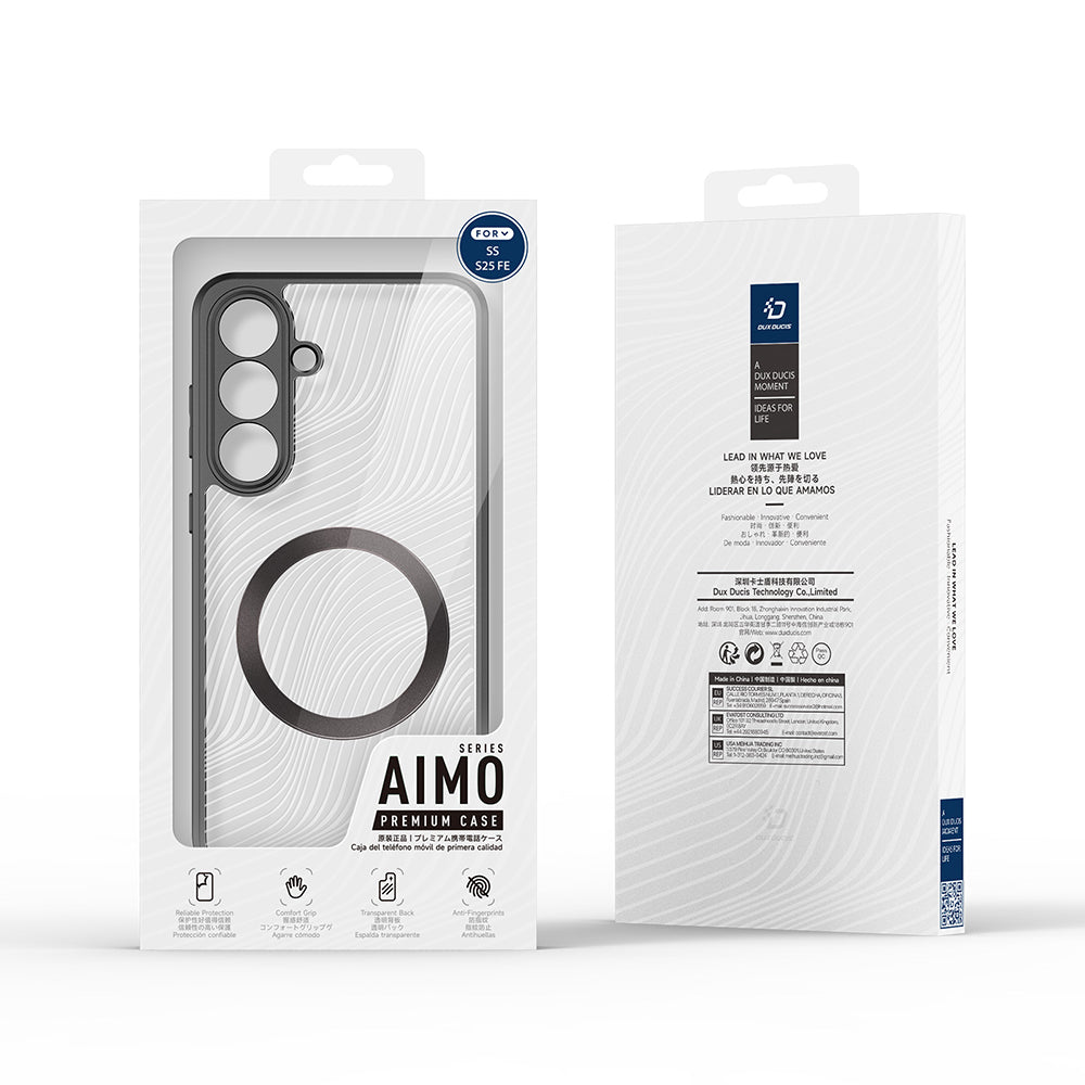 Etui MagSafe do Samsung Galaxy S25 FE, DUX DUCIS, Aimo, Czarny